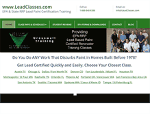 Tablet Screenshot of leadclasses.com